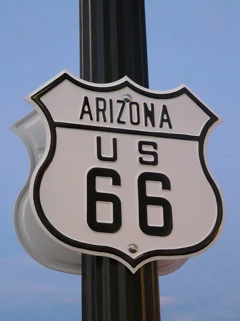 Straßenschild Route 66