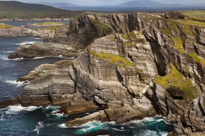 Blick auf Klippen im County Kerry