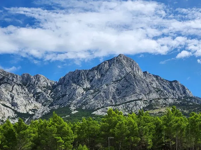 Blick auf das Biokovo-Gebirge