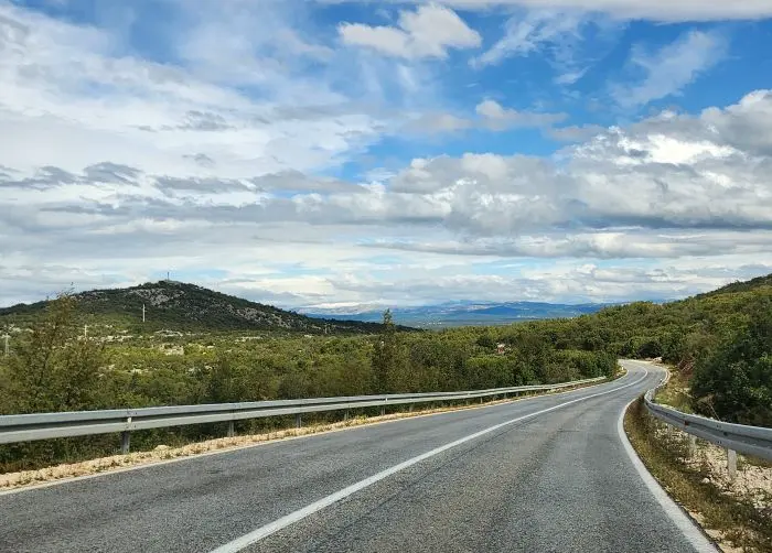 Kroatien Roadtrip Blick auf Straße